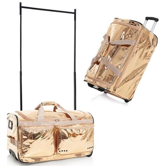 Fanwoli 28” Dance Bag With Garment Rack | Prism Glowing Gold Limited Edition - Picture 1 of 16